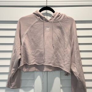 Adidas Pink Cropped Hoodie